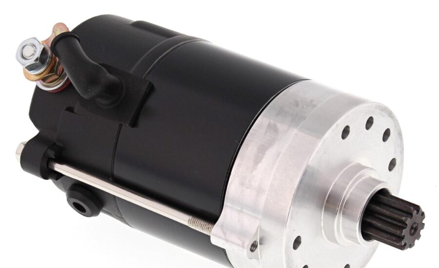 A photo of a starter motor