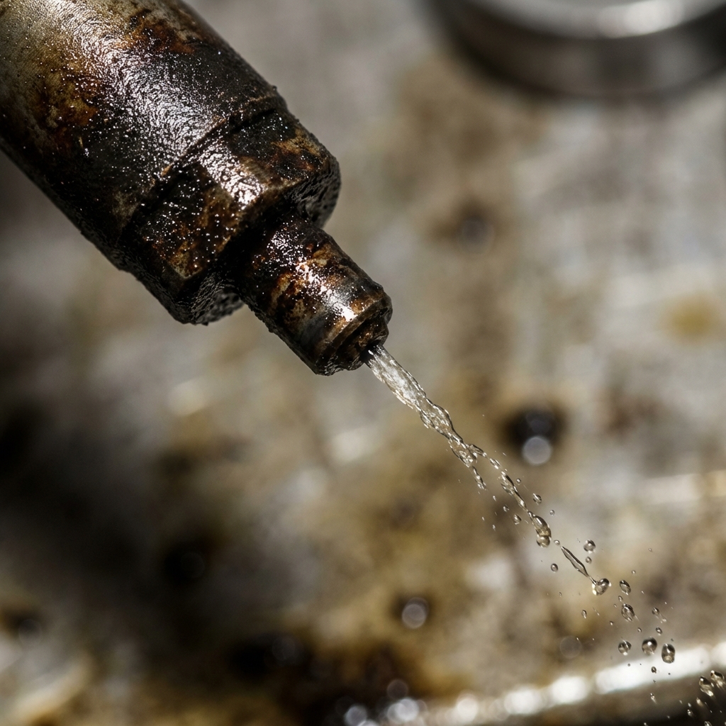 A Dirty Partially Clogged Fuel Injector