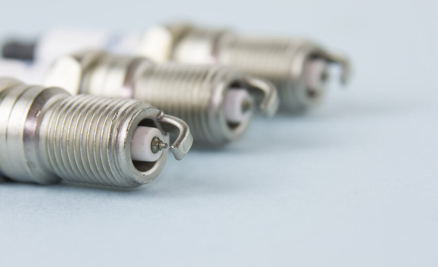 Close-up of spark plugs
