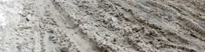 Snow and Dirt on the Road. Uncleared City Roads in Winter Snow and dirt on the road. Uncleared city roads in winter